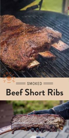 Smoked Beef Ribs are the ultimate treat for beef lovers. Slowly smoked, these giant ribs are rich, tender, and melt in your mouth like butter! For this recipe we’re using Plate Short Ribs, because it’s my all time favorite cut of beef. Find out why. Plate Short Ribs, Beef Plate Ribs, Beef Ribs Recipe, Bbq Recipes Grill