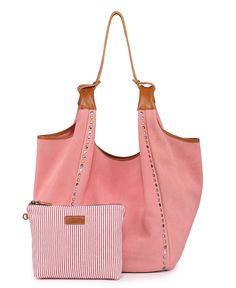 in stock Luxury Pink Hobo Bag For Daily Use, Pink Leather-handled Tote-style Bucket Bag, Pink Tote Bucket Bag With Leather Handles, Pink Leather Hobo Bag For Travel, Pink Hobo Bag With Removable Pouch For Shopping, Pink Tote Hobo Bag For Errands, Pink Leather Handle Bucket Shoulder Bag, Pink Leather Bucket Bag With Leather Handles, Pink Hobo Bag With Removable Pouch