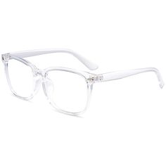 PRICES MAY VARY. Classic square frame design with unique rivets and soft temples for a timeless classic. The glasses feature a lightweight frame with reinforced metal hinges that are light and strong. Clear lens 100% protection against harmful UVA/UVB rays. You can wear it as a fashion accessory or replace these clear lenses with your lenses. 100% Satisfaction guaranteed.  EYLRIM is worth to try and trust:
 EYLRIM glasses adhere to the leading design concept in the fashion industry, and deeply d Womens Eyewear Frames, Goggles Glasses, Glasses Fashion Women, Blue Glasses, نظارات شمسية, Computer Glasses, Square Glasses, Blue Ray, Eyewear Womens