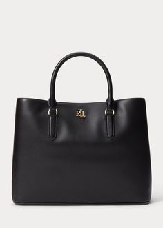 Ralph Lauren | Large Marcy Black Leather Satchel Black Leather Satchel, Leather Satchel, Leather Women, Classic Style, Satchel, Black Leather, Mini Skirts, Ralph Lauren