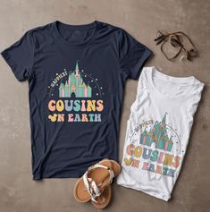 Disney Happiest Cousins On Earth Shirt, Disney Cousin Shirts, Mickey Cousin Vacation shirt, Disneyland Cousin, Matching Cousin Trip shirt by ToInfinityDesign on Etsy Disney Adoption Shirts, Cousin Vacation, Cousin Shirts, Crafts Cricut, Matching Disney Shirts, Disney Trip Shirts, Tshirt Ideas, Disney Trip, Travel Shirts