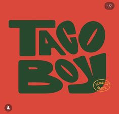 the tago boy logo on a red background