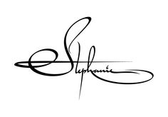 the word sulphania written in cursive writing on a white background with black ink