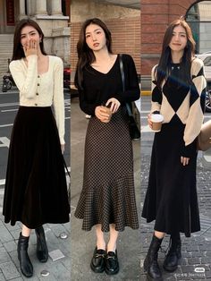 Long Skirt Fashion, 2024 Style, Korean Girl Fashion, Classy Casual Outfits, Long Skirts, Vestidos Vintage, Modest Fashion Outfits