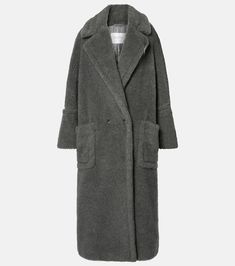 Chic Mohair Winter Outerwear, Chic Mohair Outerwear For Winter, Wool Long Coat For Cold Weather, Long Wool Fur Coat For Cold Weather, Cold Weather Long Wool Fur Coat, Luxury Wool Long Fur Coat, Oversized Mohair Outerwear For Fall, Luxury Long Wool Fur Coat, Elegant Mohair Outerwear For Fall