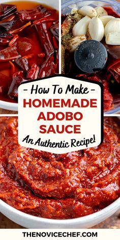 how to make homemade adobo sauce in an authentic recipe