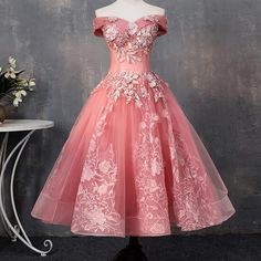 Tulle Off The Shoulder Long Formal Dress, Charming Party Dress 2019 on Luulla Pink Tea Length Dresses For Prom Season, Pink Tea-length Dresses For Prom Season, Pink Tea Length Summer Dress, Pink Tea-length Summer Dress, Pink Fitted Tea Length Evening Dress, Pink Lace Midi Dress For Prom, Pink Fitted Tea Length Summer Dress, Pink Lace Tea-length Dress, Prom Dresses 2020 Long