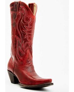 Old Gringo Women's Agujas Western Fashion Booties - Snip Toe | Sheplers Red Cowgirl Boots, Red Cowboy Boots, Christmas Boots, Womens Cowgirl Boots, Boot Barn, Cowgirl Chic, Red Boots, Cowboy Boots Women, Heel Caps