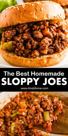 the best homemade sloppy joes recipe is made with only three ingredients