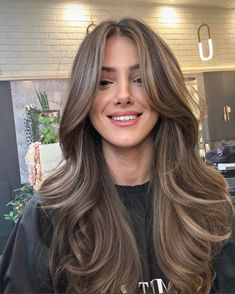 Brunette Balayage Hair, Light Hair Color, Long Brown Hair, Hair Color Balayage