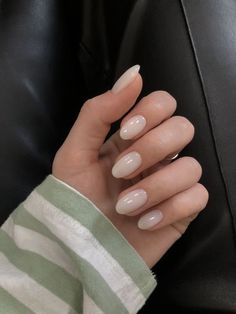 Ivory Nails, Old Money Nails, Money Nails, Milky Nails, Work Nails