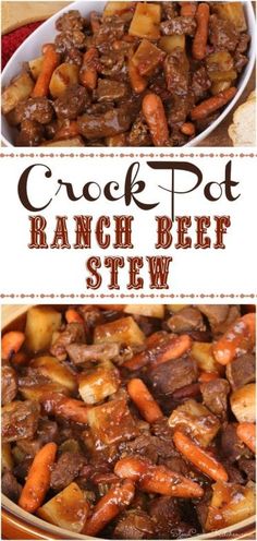 slow cooker ranch beef stew with carrots and potatoes