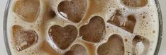 some heart shaped brown liquid in a bowl