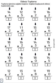 the numbers and symbols in this worksheet