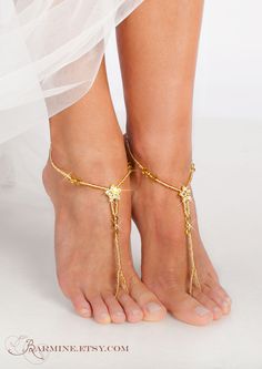 You will receive these unique pieces of jewelry in a superb quality for such a low price! Don't miss! Absolutely stunning sparkle piece of foot jewelry for your Big Day! These bridal Golden Stardust Rhinestone beaded barefoot sandals are made from high quality glass beads, crystals and the sparkle rhinestone touch. These are very cozy for your feet and luxurious foot jewelry. You may want them for your bridesmaids, for your reception, or to wear en route to your honeymoon. These are available in Jewelry Door, Gold Barefoot Sandals, Gold Beach Wedding, Pearl Barefoot Sandals, Barefoot Sandals Beach Wedding, Sandals Bridal, Bridal Foot Jewelry, Beach Wedding Sandals Barefoot, Crochet Barefoot Sandals