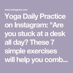 Yoga Daily Practice on Instagram: "Are you stuck at a desk all day? These 7 simple exercises will help you combat the effects of sitting for long periods! Get ready to stretch, strengthen, and relieve tension with these quick and effective moves. Say goodbye to stiffness and hello to a healthier, happier body! Let’s get moving! 💪🏼🧘🏻‍♂️🏋🏼‍♀️🪁🪁
-
And Don’t Forget To Click The Link In Bio To Join Our Yoga Newsletter Now For FREE For More! 🔗 @yogadailypractice 👈🏼
-
Lying down hip internal-external rotation
Leg stretched open-toes together knees together
90/90 switches
Side-lying hip internal-external rotation
Leg stretched(foot flexed)+ tap toes to knee opening knee to the side
Leg circles
Knee taps + fire hydrant
———
Tag someone who needs to see this ❤️
——————
post by @themobilitym