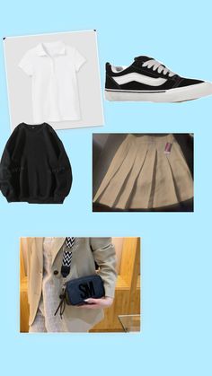 school outfits Ootd School, School Uniform Outfits, Back 2 School, Cute Outfits For School, School Fits, Baddie Outfits Casual, Girly Outfits, Sky Aesthetic, Baddie Outfits