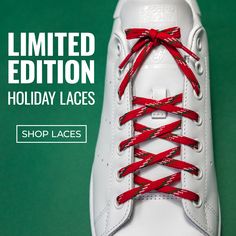 Deck your shoe holes with threads of jolly with our brand new Limited Edition Holiday Laces. With sizes ranging from 29" to 54", these festive foot decorations make the perfect stocking stuffer for anyone in your life with feet. Christmas Time Is Here, Christmas Time