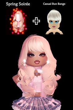 Royale High Fem Hair Combo | #royalehigh #roblox #cute #aesthetic #hair #haircombo #y2k ♡ Royale High Outfits Hair Combos, Fem Hair Combos Royale High, Royal High Grunge Outfits, Rh Accessory Hacks, Royale High Duo Outfits, Royale High Y2k Hair Combos, Gyaru Rh Hair Combos, Royale High Roblox Hair Combos, Y2k Outfit Royale High