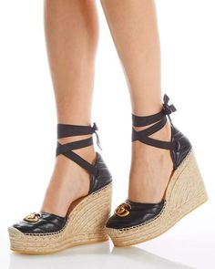 Designer Espadrilles Worth The Investment For Many Summers - The Mood Guide Minimal Chic Summer, Valentino Wedges, Burberry Espadrilles, Gucci Espadrilles, Ankle Tie Espadrilles, Designer Espadrilles, Espadrilles Shoes