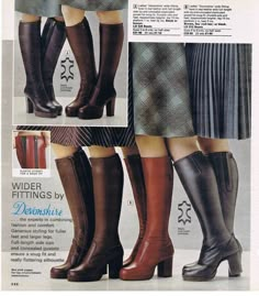 60s Boots, 70s Boots, High Heel Dress Boots, 1970 Fashion, Ebony Magazine, Fashion 1970s, 60s And 70s Fashion, Hippie Fashion, 1970s Style