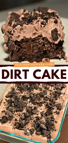 A simple dessert featuring a moist chocolate cake! This yummy cake recipe only takes minutes to prepare. Layered with hot fudge, pudding, Oreos, and more, this dirt cake is the BEST. Pin this for later! Easy Dirt Cake, Dirt Cake Recipe, Wallpapers Food, Oreo Dirt Cake, Dirt Cake Recipes, Aesthetics Food, Food Wallpapers, Oreo Dirt, Quotes Food