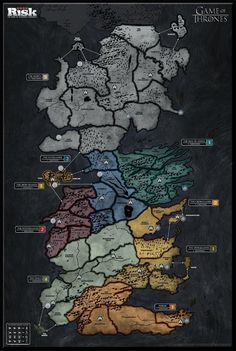 the map for game of thrones