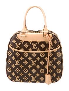 Louis Vuitton Top Handle BagFrom the 2013 CollectionBrown Coated CanvasPrintedBrass HardwareRolled HandlesLeather Trim Embellishment & Single Exterior PocketAlcantara Lining & Single Interior PocketZip Closure at TopProtective Feet at BaseIncludes Dust Bag, Lock, Keys & Clochette Louis Vuitton Trunk Purse, Louis Vuitton Lockit Bag, Iconic Louis Vuitton Bags, Rare Louis Vuitton Handbags, Louis Vuitton Top, Old Louis Vuitton Bags, Handbag Handles, Vintage Handbags, Louis Vuitton Monogram