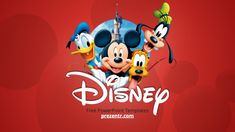 mickey mouse and friends wallpaper with the disney logo