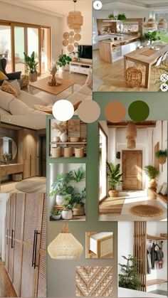 a collage of photos showing different types of furniture