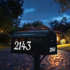 Reflective Mailbox Numbers in White by Eastcoast Engraving Mailbox Stand, Address Decals, Personalized Mailbox, Custom Mailboxes, Mailbox Numbers, Mailbox Decals, Monogram Vinyl Decal, Vinyl Monogram, Address Numbers