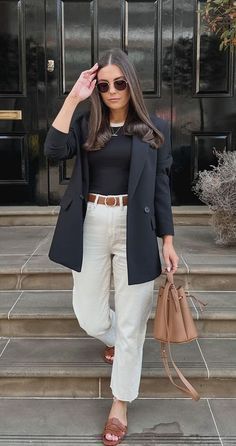 Blazer Formal Outfit, Celebrity Casual Outfits, Boss Office, Look Casual Chic, Business Outfits Women, Summer Work Outfits