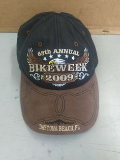 LISTING IS FOR: 68TH ANNUAL BIKE WEEK 2009 DAYTONA BEACH FL BASEBALL CAP/HAT ADJUSTABLE CONDITION: PRE OWNED SHOWS SLIGHT GENERAL COSMETIC WEAR... PLEASE SEE PICS!!! SHIPPING RATE LISTED IS FOR LOWER 48 UNITED STATES ONLY. PLEASE MESSAGE FOR RATES TO ALASKA, HAWAII, PUERTO RICO, AN APO ADDRESS OR A PO BOX. INTERNATIONAL SHIPPING IS HANDLED BY EBAY GLOBAL SHIPPING PROGRAM AND GOES BY EBAY'S RATES. WE OFFER NO ALTERNATIVE INTERNATIONAL SHIPPING. THANK YOU! OUR GOAL IS TO MAINTAIN 5 STAR SERVICE AN Adjustable Cap For Biker Events, Bike Week, Daytona Beach, Puerto Rico, Alaska, 5 Star, Baseball Cap, Caps Hats, Baseball Hats