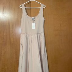 Size Small New With Tag Cotton 80% Casual A-line Midi Dress For Daytime, Daytime Beige Cotton Midi Dress, Beige Cotton Midi Dress For Daytime, Pink Floral Chiffon Dress, Navy Blue Lace Dress, Chiffon Ruffle Dress, Sage Green Dress, Light Pink Dress, Asymmetrical Hem Dress