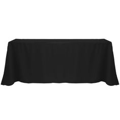 a black table cloth on a white background