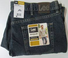 ALL RETURNS ME BE UNWORN, UNWASHED AND HAVE ALL ORIGINAL TAGS ATTACHED. Big And Tall Dark Wash Straight Leg Jeans, Big And Tall Straight Leg Denim Jeans, Big And Tall Straight Leg Cotton Jeans, Lee Jeans, Men's Jeans, Mens Jeans, Tags, The Originals, Blue