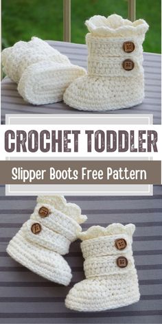 crochet toddler slipper boots free pattern and instructions to make them comfortable