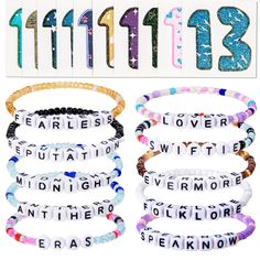 With Tattoo, Lovers Bracelet, Temporary Tattoo Stickers, Music Fans, Tattoo Stickers, Eras Tour, Bracelet Gift