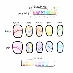 Nails White Background, Cute Nails For Prom, Cute Nails White, Cute And Simple Nail Designs, Nail Chart, Paper Nails, K Pop Nails, Pop Nails, Nails And Hair