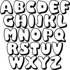 Large Bubble Letters M - 10 Free PDF Printables Bubbly Fonts Letters, Lettering Design Ideas Alphabet, Types Of Bubble Letters, Lettering For Slogan Alphabet, Bubble Letter Shading, Bubble Letters With Shadow, Slogan Lettering Ideas Alphabet, Slogan Ideas Design Lettering Aesthetic, Summer Bubble Letters