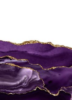 an abstract painting with purple and silver colors