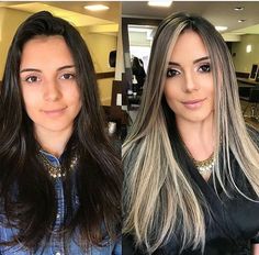 White Ombre Hair, Black Hair Ombre, Brown Ombre Hair, Brunette Balayage, Pinterest Hair, Brown Blonde Hair, Ombre Hair Color, Love Hair