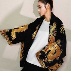 Embroidered Japanese Coat | Eiyo Kimono