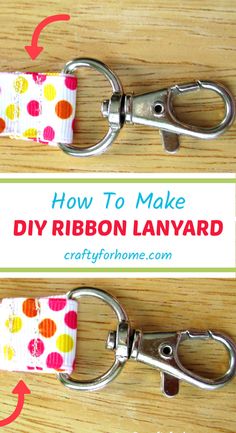 how to make a diy ribbon lanyard for dog collars and leashes