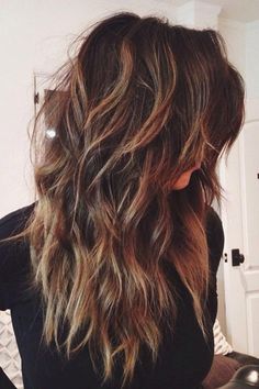 Long Shag Haircut, Long Layered Haircuts, Shag Haircut, Long Layered Hair, Haircuts For Long Hair, Long Hair Cuts, Layered Haircuts, Layered Hair, Wavy Hair