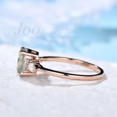 Sunstone Engagement Ring, Aquamarine Engagement Ring Vintage, Labradorite Engagement Ring, Rose Gold Morganite Ring, Promise Rings Vintage, Oval Moissanite Ring, Pink Engagement Ring, Gemstone Wedding Rings, Ring Rosegold