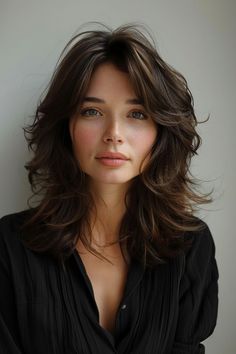 a close up of a person wearing a black shirt and posing with her arms crossed