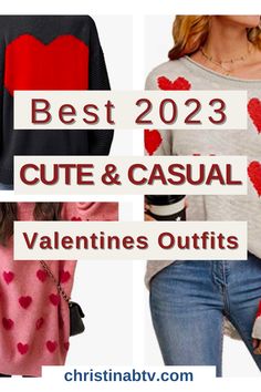 The best cute and casual valentines outfits for women 2023. These pink and red valentines day outfit ideas are also amazon fashion finds! The best trendy and classy valentines day looks. Amazon Valentines Outfit, Cute Valentines Outfits For Women Casual, Valentines Day Work Outfits, Casual Valentines Day Outfit Winter, Valentine's Day Outfit For Women, Valentine’s Day Outfit Ideas, Cute Valentines Outfits For Women, Valentines Outfits For Women