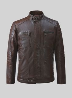 Push boundaries and explore new limits in our Ignite Moto Brown Leather Jacket, showcasing your credential in men's fashion. Featuring a rustic leather finish and modern touches, this jacket is bound to captivate onlookers and spark conversations.  So accentuate your style and look sharp, whether you're on a casual walk or at a late night party, with this timeless piece of luxury. 
   Made Using Pure Napa Sheep Skin Soft Leather  
 
 Look Includes    Brown Washed and Waxed Leather  Antique Silve