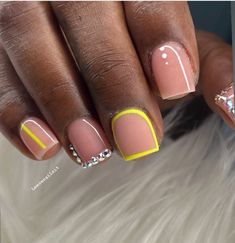 Short Nail Manicure, Pink Gel Nails, Hello Nails, Sassy Nails, Ombre Acrylic Nails, Glamour Nails, Work Nails, Short Square Acrylic Nails